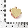 Brass Enamel Prayer Box Pendants KK-CJC0013-17G-02-3
