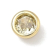 Flat Round Brass Micro Pave Cubic Zirconia Cabochons KK-P345-13G-A06-1