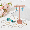 Beebeecraft 24Pcs 2 Colors Brass Hoop Earring Findings FIND-BBC0003-24-4