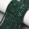 Natural Malachite Beads Strands G-F571-27AB1-3mm-01-1