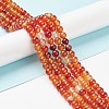 Natural Carnelian Beads Strands G-F718-07-2