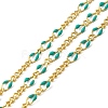 Brass Enamel Figaro Chains CHC-L053-09G-03-1