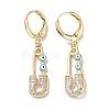 Real 18K Gold Plated Brass Dangle Leverback Earrings EJEW-L269-016G-02-1