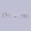 Transparent Acrylic Alignment T-Shirt Ruler TACR-WH0001-22-2