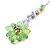 Glass Flower Hanging Suncatchers HJEW-C009-01B-3