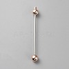 Alloy Bar Beadable Keychain for Jewelry Making DIY Crafts KEYC-WH0046-03KCG-1