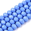 Opaque Solid Color Imitation Jade Glass Beads Strands EGLA-A044-P8mm-D17-1
