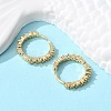 Brass Micro Pave Clear Cubic Zirconia Huggie Hoop Earrings EJEW-L231-44G-4