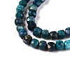 Natural Chrysocolla and Lapis Lazuli Beads Strands G-N342-116-3