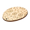 DIY Crafts Easter Egg Shape Cutouts Pendants AJEW-P087-B01-01-2