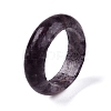 Natural Lepidolite/Purple Plain Band Rings for Unisex PW-WG25917-01A-2