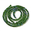 Electroplate Transparent Glass Beads Strands EGLA-A035-T3mm-L10-2