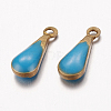 Antique Golden Plated Brass Enamel teardrop LS-X-KK-Q571-01C-2