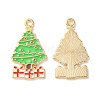 Christmas Alloy Enamel Pendants ENAM-D047-17G-07-1