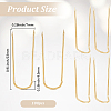 100Pcs Stainless Steel U Shaped Cloth Locating Needle for Sewing Quilting Crafts and Embroidery DIY-SP0007-55G-2