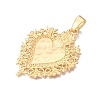 Rack Plating Alloy Big Pendants FIND-N005-56G-2