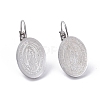 Religion Theme 304 Stainless Steel Leverback Earrings EJEW-I239-06A-P-1