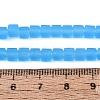Transparent Frosted Glass Beads Strands GLAA-N072-01A-A12-4