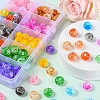 150Pcs 10 Colors Transparent Crackle Acrylic Beads MACR-YW0001-65-6