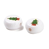Christmas Theme Printed Opaque Acrylic Beads OACR-R004-01A-3