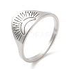 Non-Tarnish 304 Stainless Steel Adjustable Rings RJEW-K245-54P-3