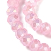 Baking Electroplate Glass Beads Strands DGLA-A039-J6MM-B15-3