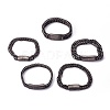 Retro 304 Stainless Steel Chain Bracelets BJEW-L645-25AS-1