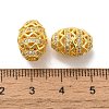 Brass Micro Pave Cubic Zirconia Beads KK-C072-10G-2