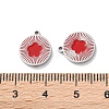 304 Stainless Steel Enamel Charms STAS-M102-23P-03-3