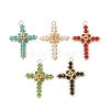 Glass Seed Beaded Pendants PALLOY-MZ01287-1