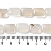 Natural White Agate Beads Strands G-K357-D20-01-5