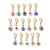 16Pcs 16 Styles Evil Eye Resin Pendant Decorations HJEW-JM01952-01-1