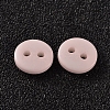 2-Hole Flat Round Resin Sewing Buttons for Costume Design BUTT-E119-34L-16-2