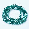 Electroplate Glass Beads Strands X-EGLA-A034-T6mm-A18-2