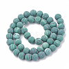 Synthetic Malachite Beads Strands G-T106-199-3