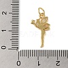 Rack Plating Brass & Clear Cubic Zirconia Pendants KK-S372-12G-3