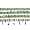 Electroplate Glass Beads Strands GLAA-Q105-03J-4