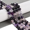 Natural Purple Fluorite Beads Strands G-P530-B08-02-2