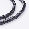 Faceted Cuboid Opaque Glass Beads Strands X-EGLA-E008-3x6mm-10-3