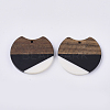 Two Tone Resin & Walnut Wood Pendants RESI-Q210-011A-B01-2