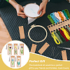 Flower Pattern DIY Embroidery Starter Kits DIY-WH0569-46-7