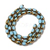 Electroplate Glass Beads Strands EGLA-P061-02A-10-2