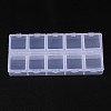 Cuboid Plastic Bead Containers X-CON-N007-02-1