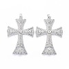 Alloy Rhinestone Big Pendants PALLOY-E470-01S-AAA-1