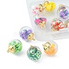 10Pcs 10 Style Glass Ball Pendants GLAA-YW0001-76-2