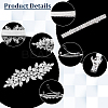 2 Sets 2 Styles Iron Crystal Rhinestone Hair Bobby Pins OHAR-ME0001-05-3