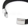 Braided Microfiber Leather Cord Bracelets BJEW-P328-07C-P-3