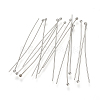 Tarnish Resistant 304 Stainless Steel Ball Head pins X-STAS-S066-70x0.5mm-1