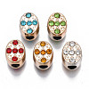 UV Plating Acrylic European Beads OACR-N010-043LG-2