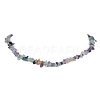 Natural Fluorite Chip Beaded Necklace NJEW-JN04615-11-1